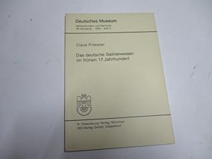 Bild des Verkufers fr Das deutsche Salinenwesen im frhen 17. Jahrhundert. zum Verkauf von Ottmar Mller