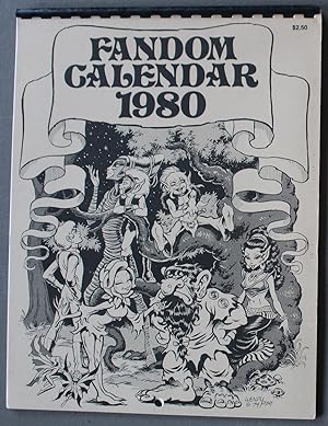 Seller image for FANDOM CALENDAR 1980 (12 Different RARE original B&W illustrations, one for Each Month.); PERTWILLABY PAPERS Pinup; CEREBUS the Aardvark pinup; ELFQUEST Cover; for sale by Comic World