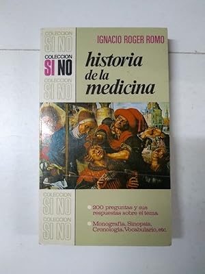 Imagen del vendedor de Historia de la medicina a la venta por Libros Ambig