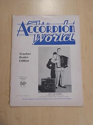 Accordion World Teacher Dealer Edition February 1952 - Art Van Damme