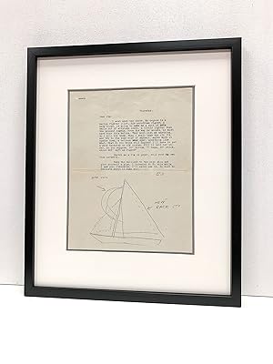 FAULKNER, WILLIAM. Original sketch in a Typed Letter Signed about sailing