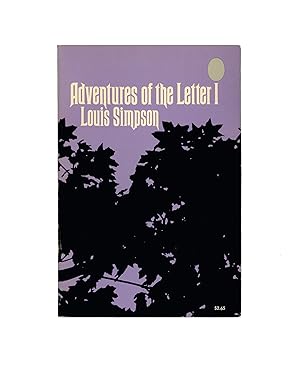 Adventures of the Letter I, Poems by Louis Simpson, 1971 First Edition, Harper & Row Vintage Poet...