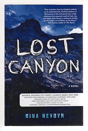 Bild des Verkufers fr LOST CANYON. zum Verkauf von Bookfever, IOBA  (Volk & Iiams)