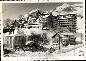 Ansichtskarte / Postkarte Wildhaus Kanton St Gallen Schweiz, Hotel und Kurhaus Acker, Winteransicht