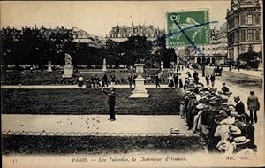 Imagen del vendedor de Ansichtskarte / Postkarte Paris Frankreich, Charmeur d'Oiseaux aux Tuileries, Jardin a la venta por akpool GmbH
