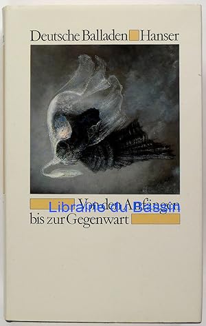 Seller image for Deutsche Balladen Von den Anfngen bis zur Gegenwart for sale by Librairie du Bassin