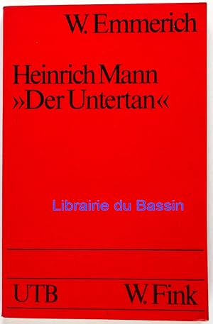 Image du vendeur pour Heinrich Mann Der Untertan mis en vente par Librairie du Bassin