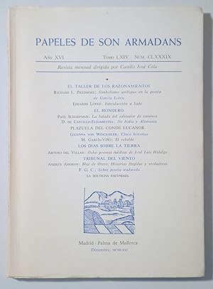 Seller image for PAPELES DE SON ARMADANS. Nm. CLXXXIX (189). Diciembre 1971 - Palma de Mallorca 1971 for sale by Llibres del Mirall