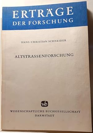 Seller image for Altstrassenforschung for sale by Calepinus, la librairie latin-grec