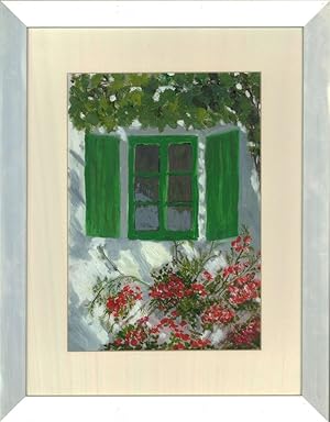 Seller image for Sheila M. Gunn - Contemporary Oil, Window 2, Cyprus for sale by Sulis Fine Art