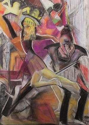 Imagen del vendedor de Susan Paine - 20th Century Pastel, On The Dance Floor a la venta por Sulis Fine Art