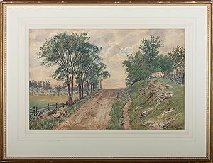 T. Mower Martin (1838-1934) - 1918 Watercolour, The Country Lane