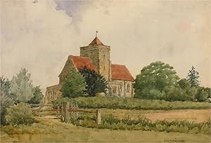 Seller image for Raymond Turner Barker (1872-1945) - 1938 Watercolour, Etchingham Church for sale by Sulis Fine Art