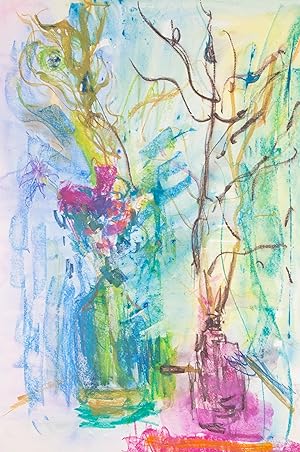 Seller image for Annelise Firth (b.1961) - 2020 Watercolour, Abstract Vases for sale by Sulis Fine Art