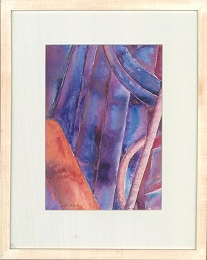 Bild des Verkufers fr Janet Coles - Contemporary Watercolour, Boat VI zum Verkauf von Sulis Fine Art