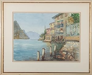A.M. Cook - 20th Century Watercolour, Italian Coast