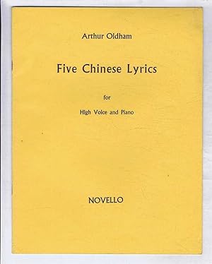 Imagen del vendedor de Five Chinese Lyrics for High Voice and Piano: 1 Under the Pondweed; 2. The Herd Boy's Song; 3. Fishing; The Pedlar of Spells; 4 A Gentle Wind a la venta por Bailgate Books Ltd