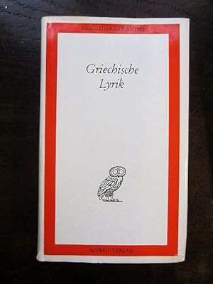 Seller image for Griechische Lyrik in einem Band for sale by Rudi Euchler Buchhandlung & Antiquariat