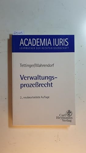 Image du vendeur pour Verwaltungsprozerecht. 2., neubearb. Aufl. mis en vente par Gebrauchtbcherlogistik  H.J. Lauterbach