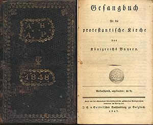 Bild des Verkufers fr Gesangbuch fr die protestantische Kirche des Knigreichs Bayern. Anhang von Gebeten. zum Verkauf von Antiquariat Lenzen