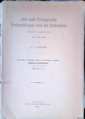 Immagine del venditore per Drie oude Portugeesche verhandelingen over het hindoesme + Toevoegsel venduto da Klondyke