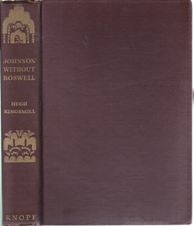 Seller image for Johnson Without Boswell for sale by Never Too Many Books