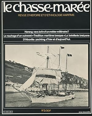 Bild des Verkufers fr Revue "Le Chasse-Mare" (histoire et ethnologie maritime) n3, 1er trimestre 1982 (harenguier de Dieppe, Barfleur, batellerie bretonne, tradition maritime basque, Grard d'Aboville, Lady Maud, Peter F. Anson, La Teignouse, Quiberon, Chteaulin, Bougro sur l'Oust, Pont-Ran, Chteauneuf-du-Faou, Redon, Port-Launay, Josselin, Biarritz, San-Sebastian, Hendaye, Biscaye) zum Verkauf von Bouquinerie "Rue du Bac"