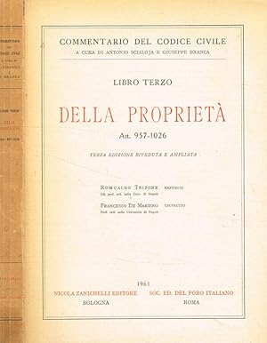 Bild des Verkufers fr Libro terzo. Della propriet Art.957-1026 zum Verkauf von Biblioteca di Babele