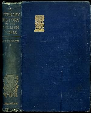 Image du vendeur pour A Literary History of The English People from the Origins to the Renaissance mis en vente par Little Stour Books PBFA Member