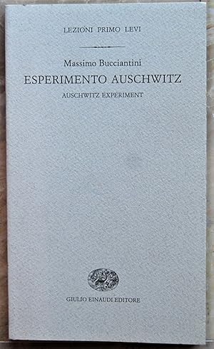 Image du vendeur pour ESPERIMENTO AUSCHWITZ. AUSCHWITZ EXPERIMENT. mis en vente par Studio Bibliografico Olubra