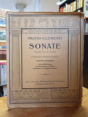 Sonate Op. 26 No. 3 - D Dur - Für Das Pianoforte, English translation of the instructive text by ...