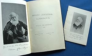 BRYANT CENTENNIAL CUMMINGTON (Massachusetts) AUGUST THE SIXTEENTH 1894