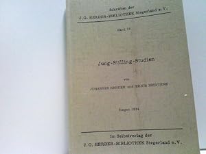 Imagen del vendedor de Jung Stilling Studien aus der Reihe: Schriften der J.G. Herder-Bibliothek Siegerland e.V. a la venta por ABC Versand e.K.
