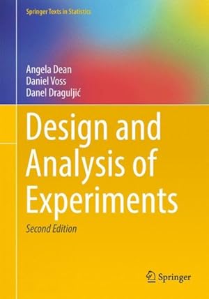 Image du vendeur pour Design and Analysis of Experiments mis en vente par GreatBookPrices