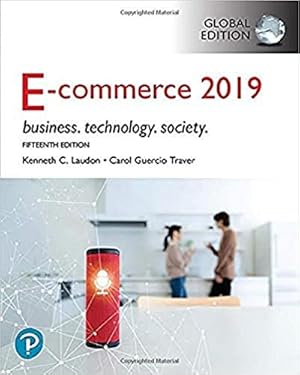 E-Commerce 2019: Business, Technology and Society (15th Global Edition) 9781292303178