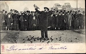 Imagen del vendedor de Ansichtskarte / Postkarte Paris Frankreich, Le Charmeur d'Oiseaux aux Tuileries, Jardin des Tuileries a la venta por akpool GmbH