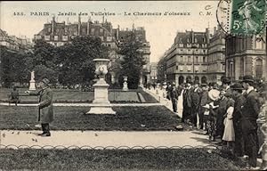 Imagen del vendedor de Ansichtskarte / Postkarte Paris Frankreich, Charmeur d'Oiseaux aux Tuileries, Jardin des Tuileries a la venta por akpool GmbH