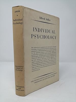 Image du vendeur pour The Practice and Theory of Individual Psychology. mis en vente par ROBIN SUMMERS BOOKS LTD
