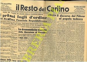 I primi fogli d'ordine del Regime Fascista Repubblicano.