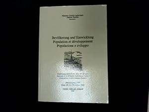 Image du vendeur pour Bevlkerung und Entwicklung : Kongreakten ; Stans 10. - 12. November 1995 ; Jahrestagung 1995 / Population et developpement mis en vente par Antiquariat Bookfarm