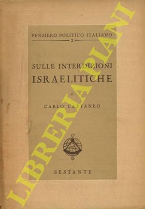 Sulle interdizioni israelitiche. A cura di G. A. Belloni.