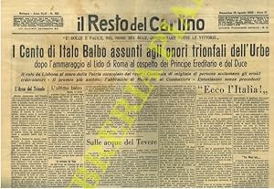 I Cento di Italo Balbo assunti agli onori trionfali dell'Urbe