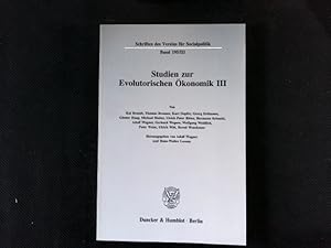 Immagine del venditore per Studien zur Evolutorischen konomik III.: Evolutorische Mikro- und Makrokonomik. (Schriften des Vereins fr Socialpolitik, Band 195). venduto da Antiquariat Bookfarm