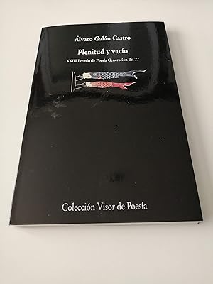 Seller image for Plenitud y vaco : XXIII Premio Internacional de Poesa Generacin del 27 for sale by Perolibros S.L.