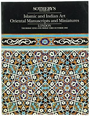 Islamic works of art : Thursday, 22 October, 1992 ; Indian, Himalayan and South-East Asian art : ...