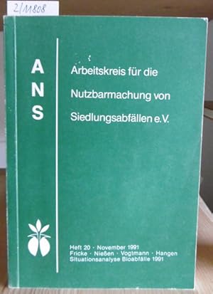 Imagen del vendedor de Die Bioabfallsammlung und -kompostierung in der Bundesrepublik Deutschland. Situationsanalyse 1991. a la venta por Versandantiquariat Trffelschwein