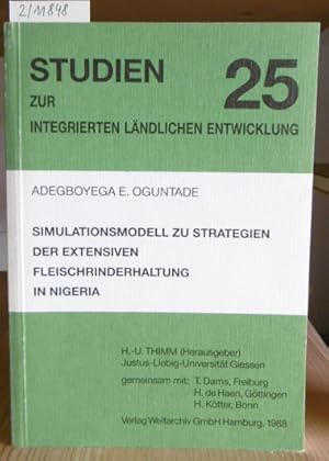 Imagen del vendedor de Simulationsmodell zu Strategien der extensiven Fleischrinderhaltung in Nigeria. a la venta por Versandantiquariat Trffelschwein