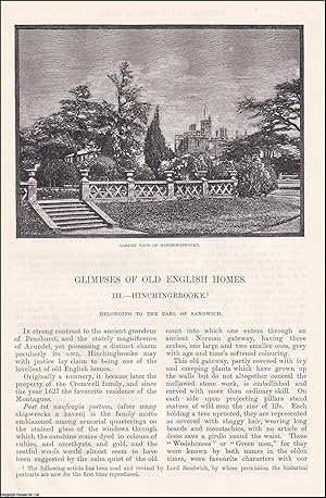 Imagen del vendedor de Hinchingbrooke; Glimpses of Old English Homes. An original article from the English Illustrated Magazine, 1888. a la venta por Cosmo Books