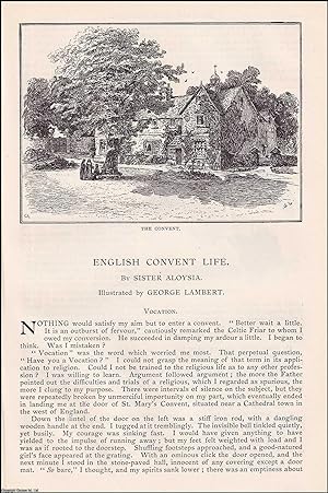 Seller image for English Convent Life. An original article from the English Illustrated Magazine, 1891. for sale by Cosmo Books