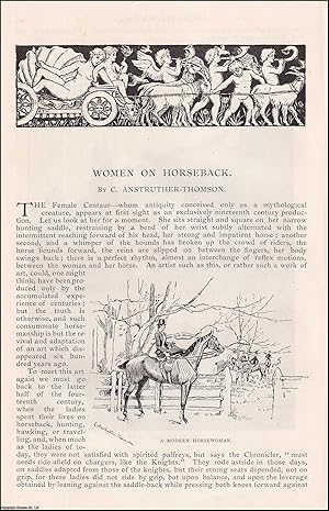 Image du vendeur pour Women on Horseback. An original article from the English Illustrated Magazine, 1892. mis en vente par Cosmo Books